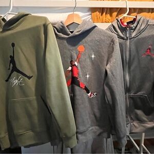BUNDLE of 3 Youth AIR JORDAN Hoodie Set